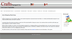 Desktop Screenshot of craftstransport.com